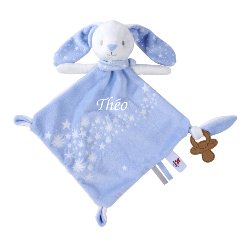  - boone glow plat luminescent lapin bleu 37 cm 